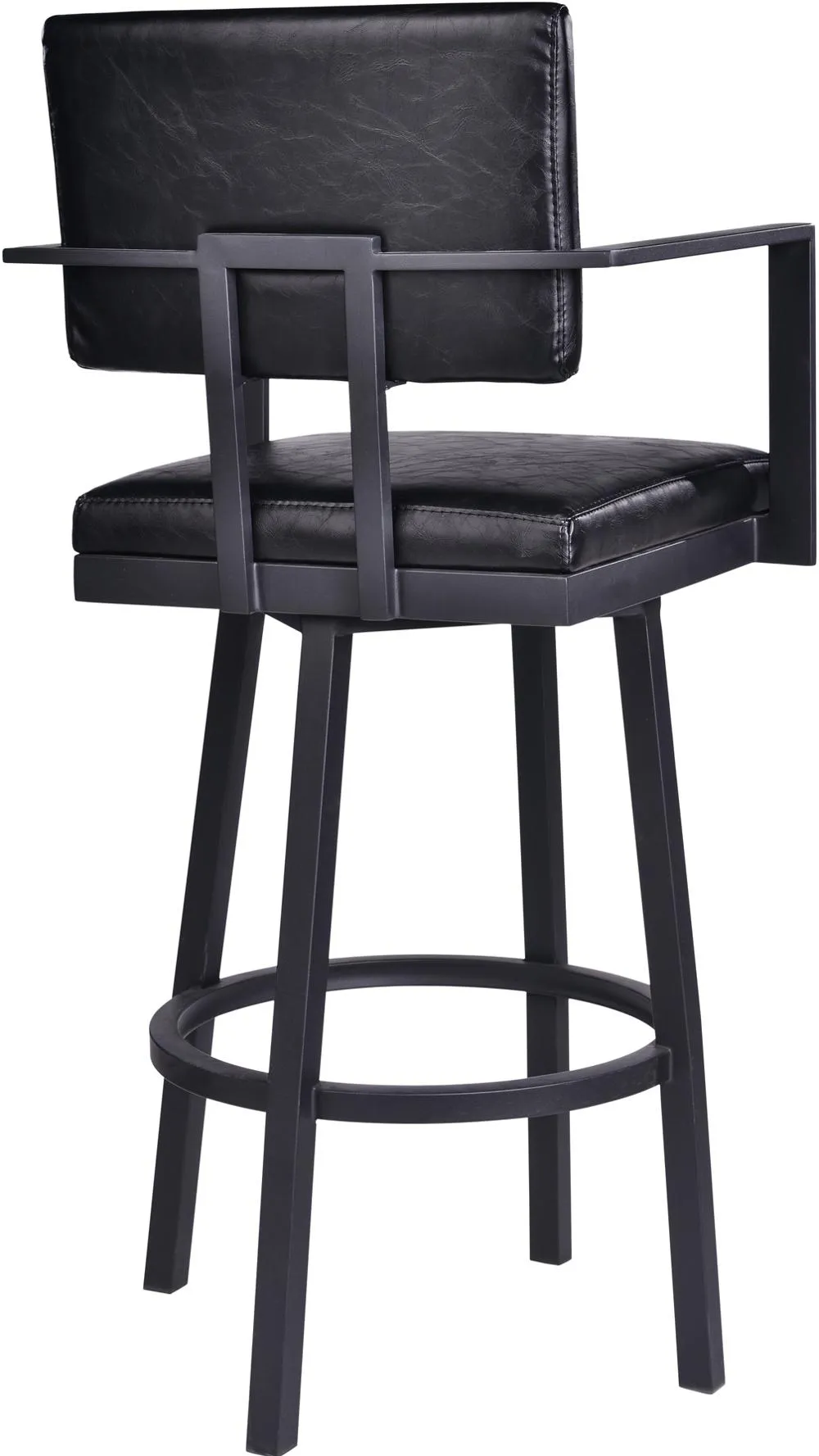 Balboa Black Swivel Counter Height Stool