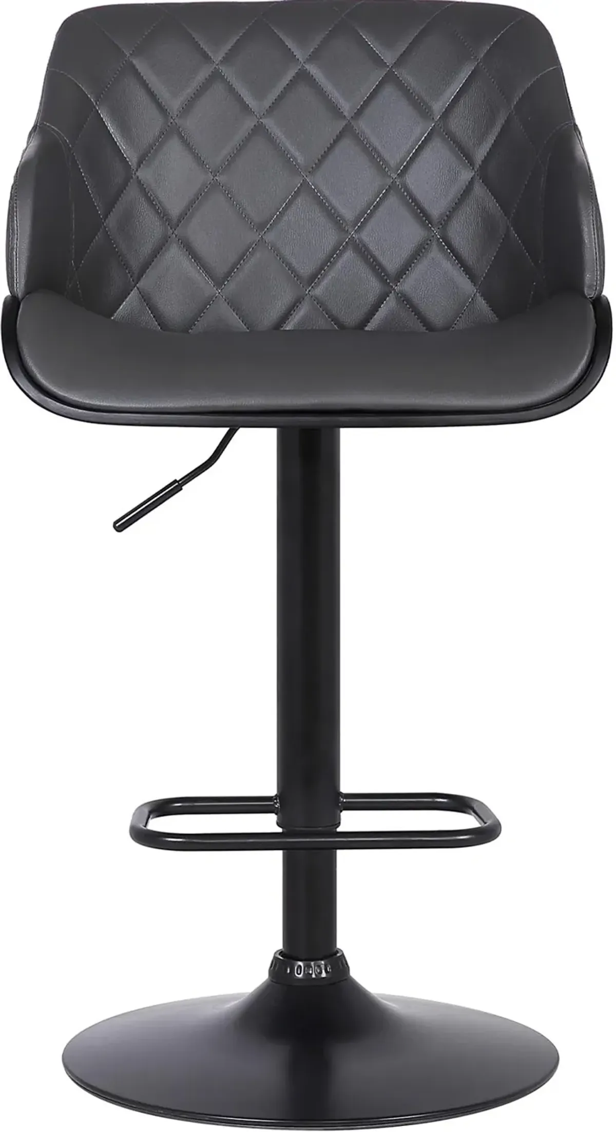 Boston Black Adjustable Bar Stool