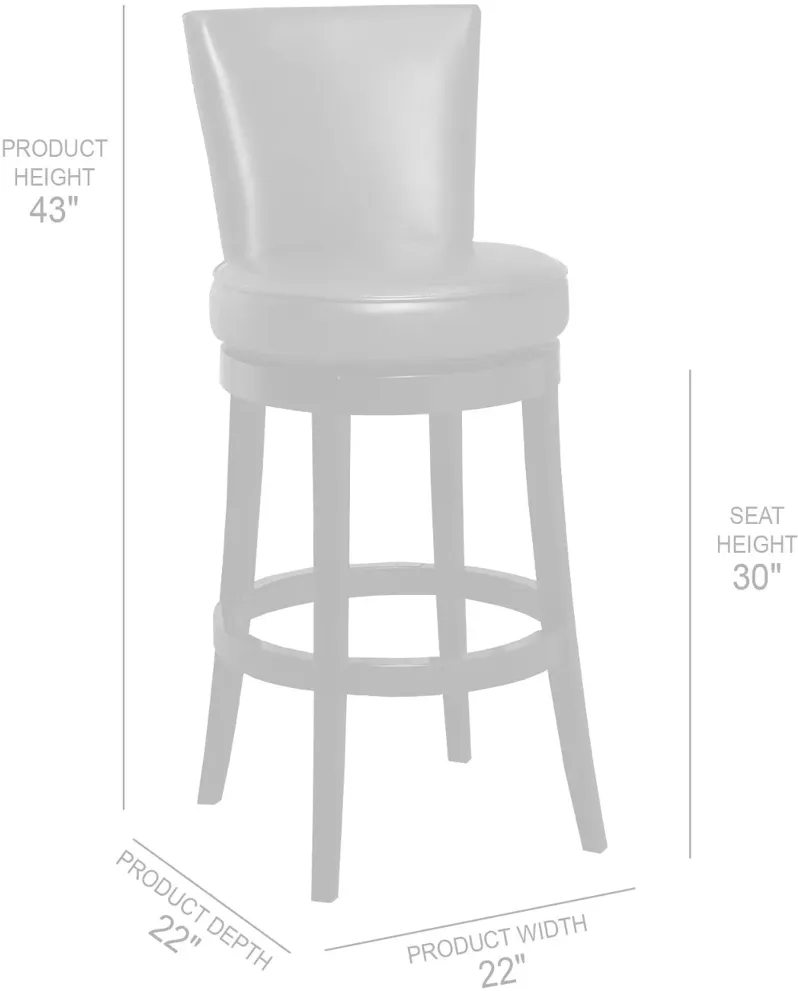 Revere Red Swivel Bar Stool