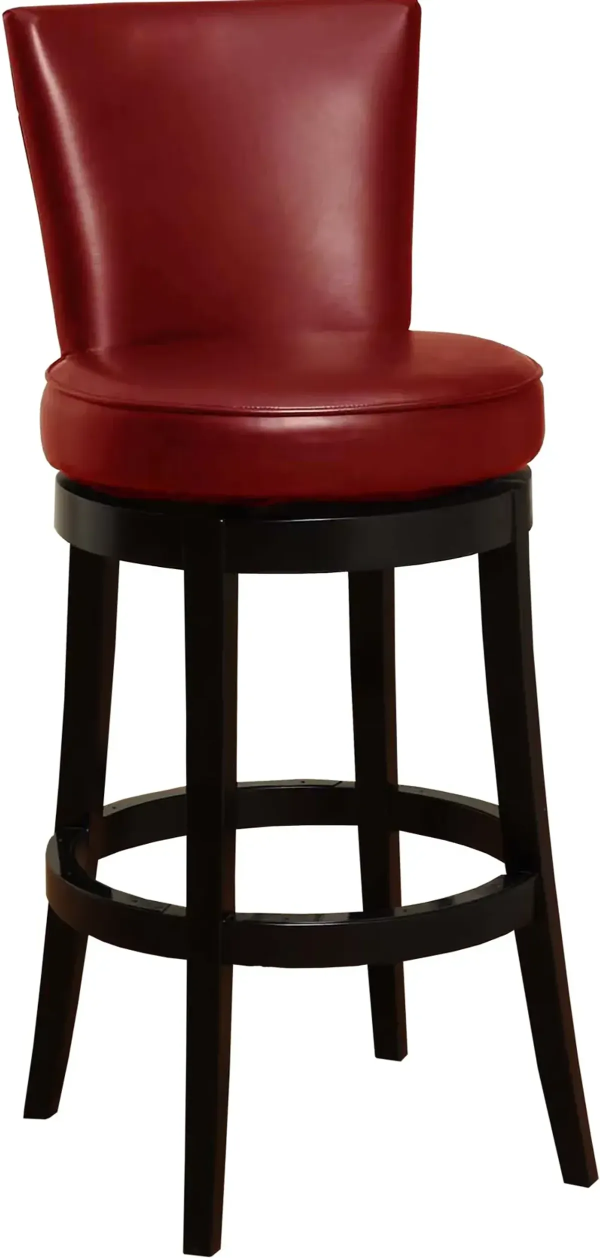 Revere Red Swivel Bar Stool