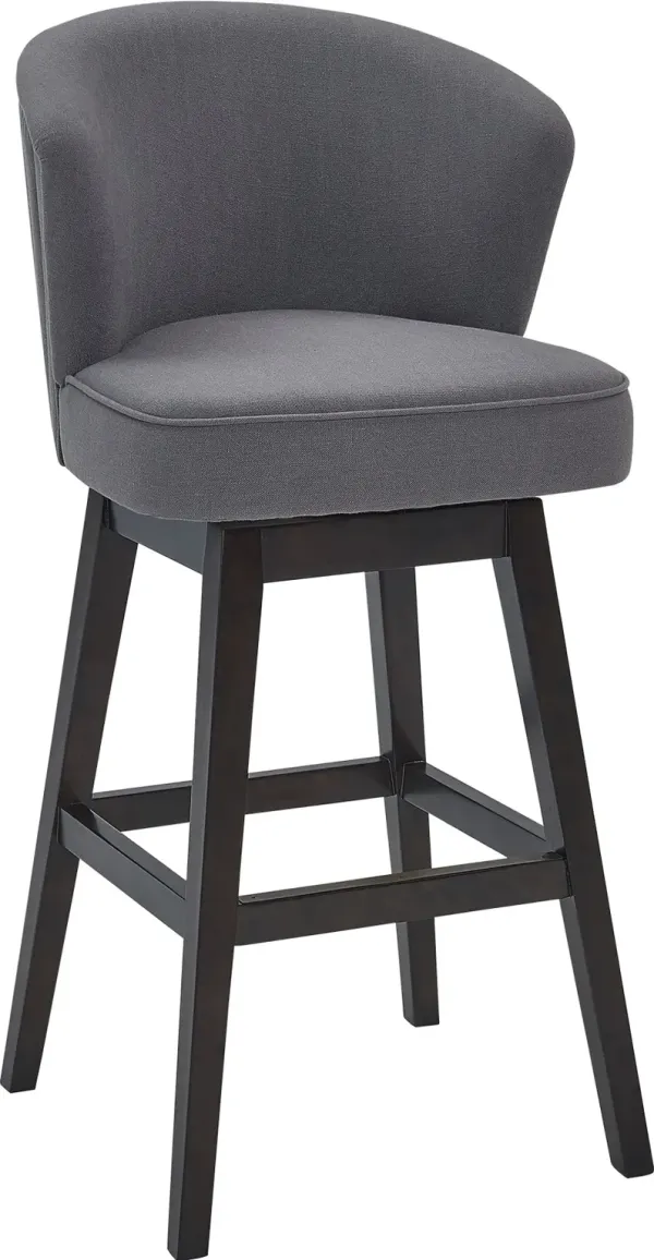 Brandy Gray Swivel Counter Height Stool