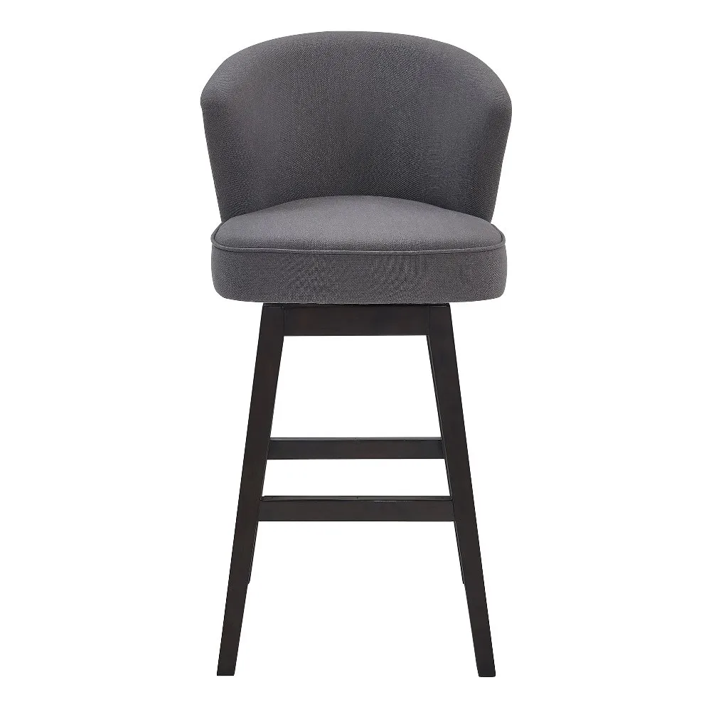 Brandy Gray Swivel Bar Stool