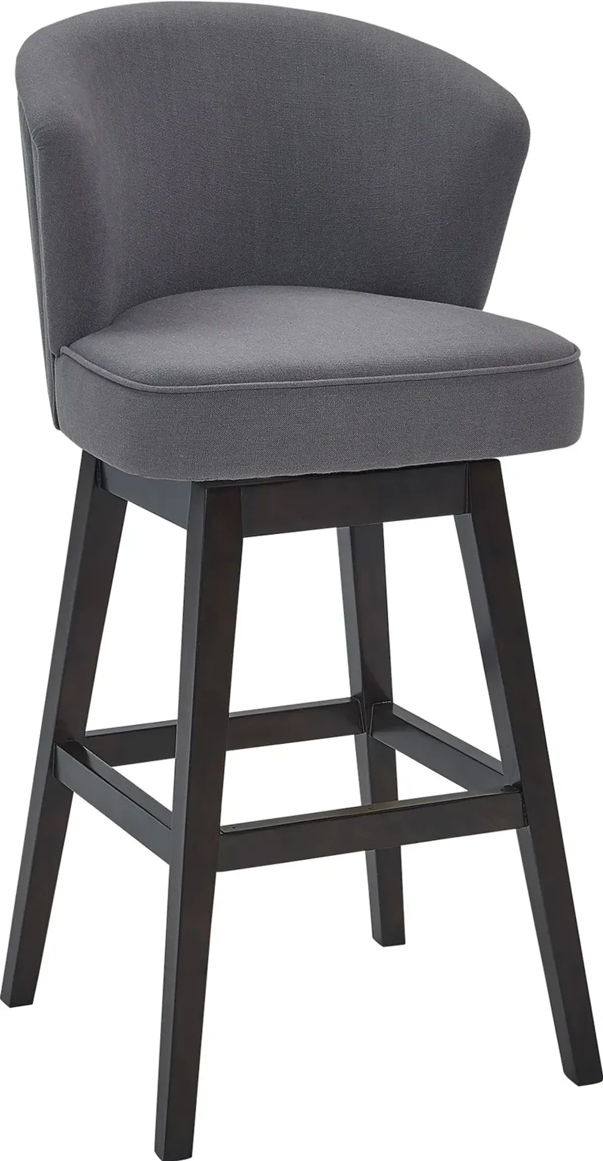 Brandy Gray Swivel Bar Stool