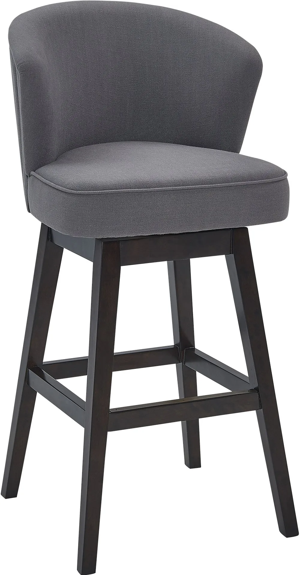 Brandy Gray Swivel Bar Stool