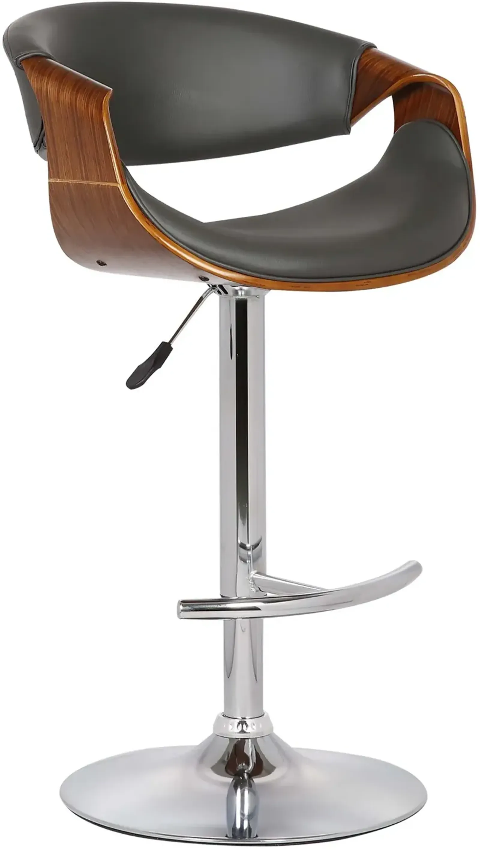 Butterfly Gray Adjustable Height Bar Stool