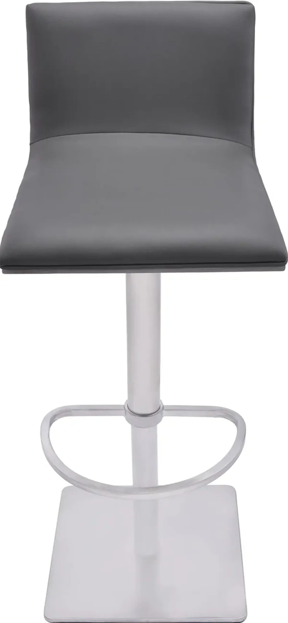 Crystal Swivel Dark Gray Adjustable Bar Stool