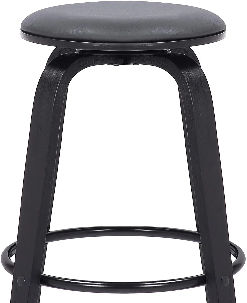 Harbor Dark Gray Swivel Bar Stool