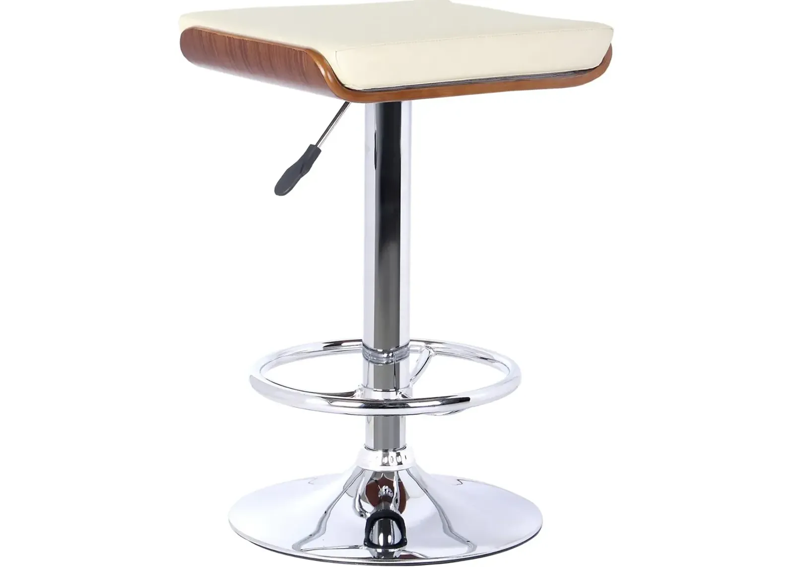 Java Cream and Walnut Adjustable Height Bar Stool