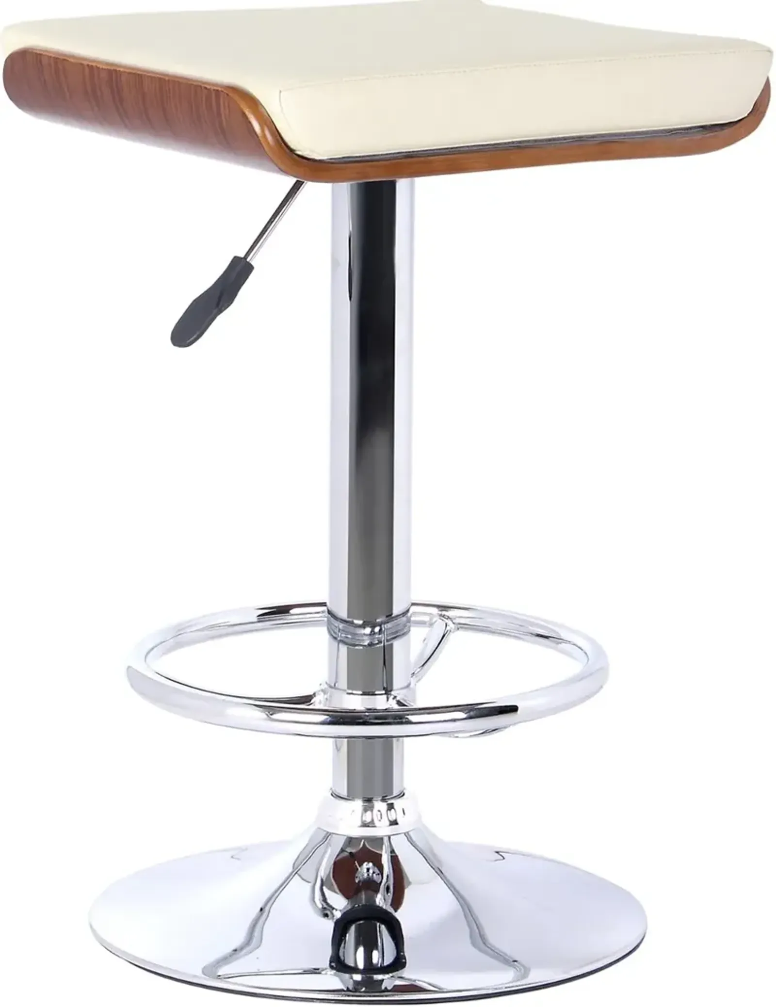 Java Cream and Walnut Adjustable Height Bar Stool