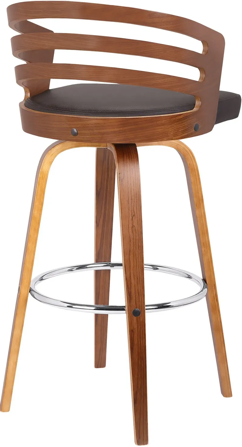 Jayden Brown Swivel Counter Height Stool