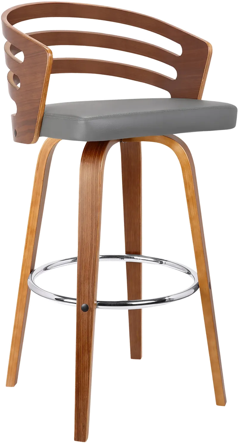 Jayden Gray Swivel Bar Stool