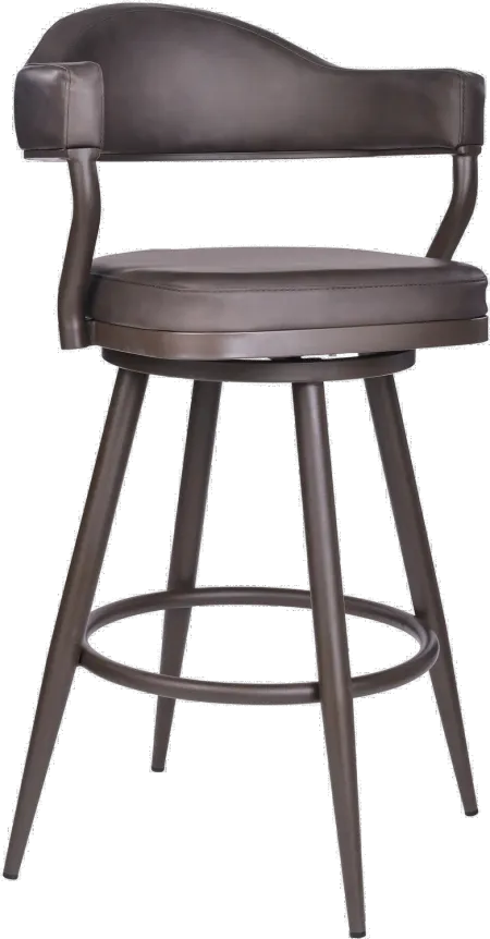 Justin Brown Swivel Counter Height Stool