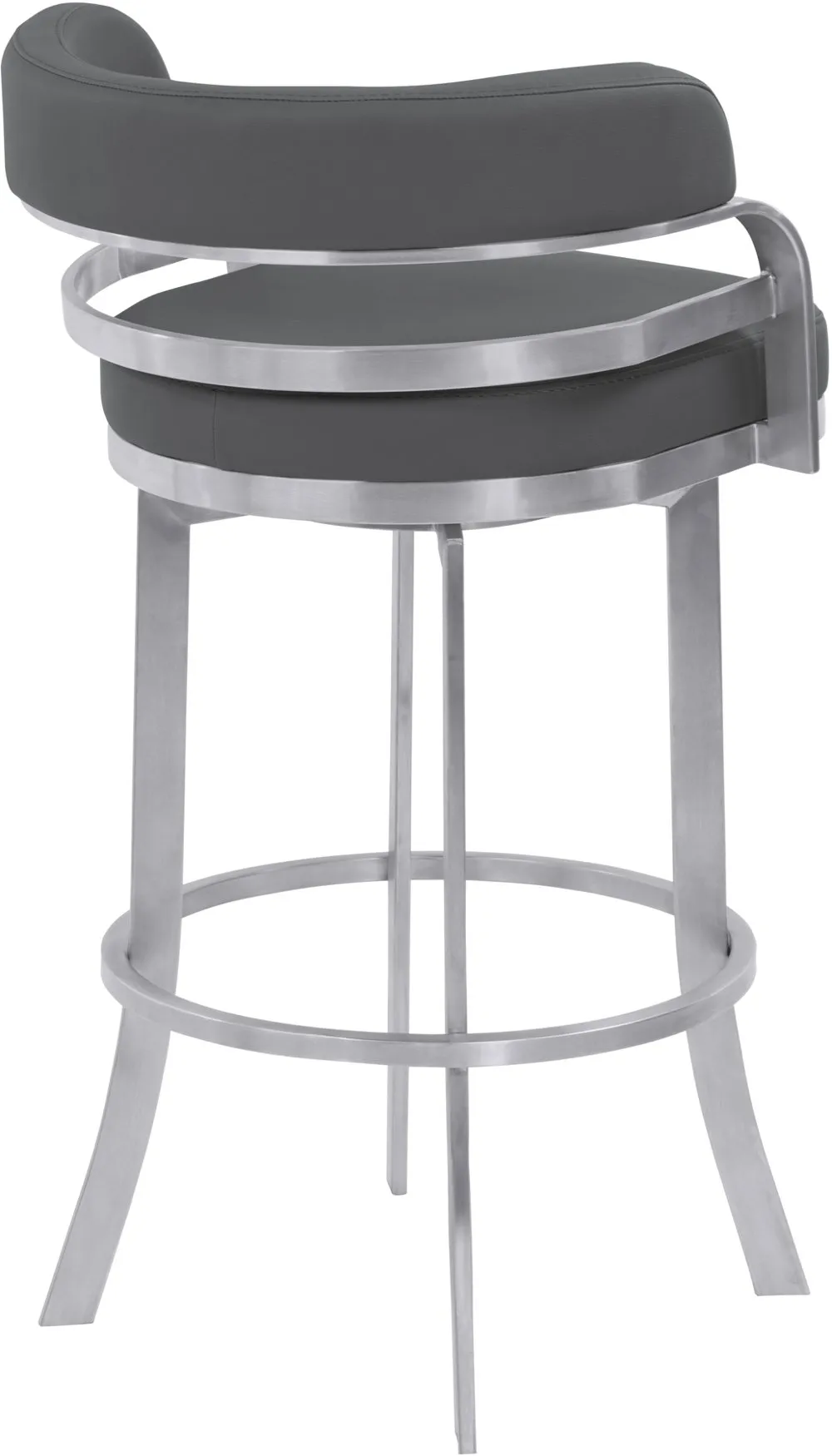 Prinz Gray Swivel Counter Height Stool