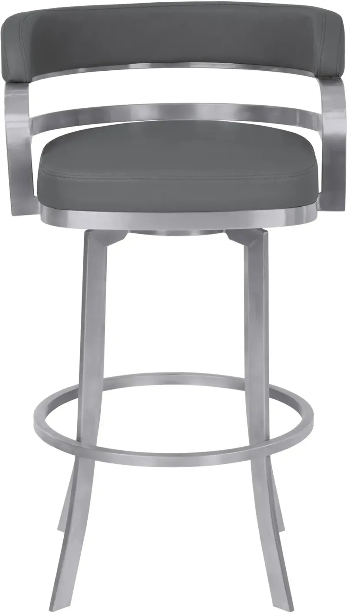 Prinz Gray Swivel Counter Height Stool