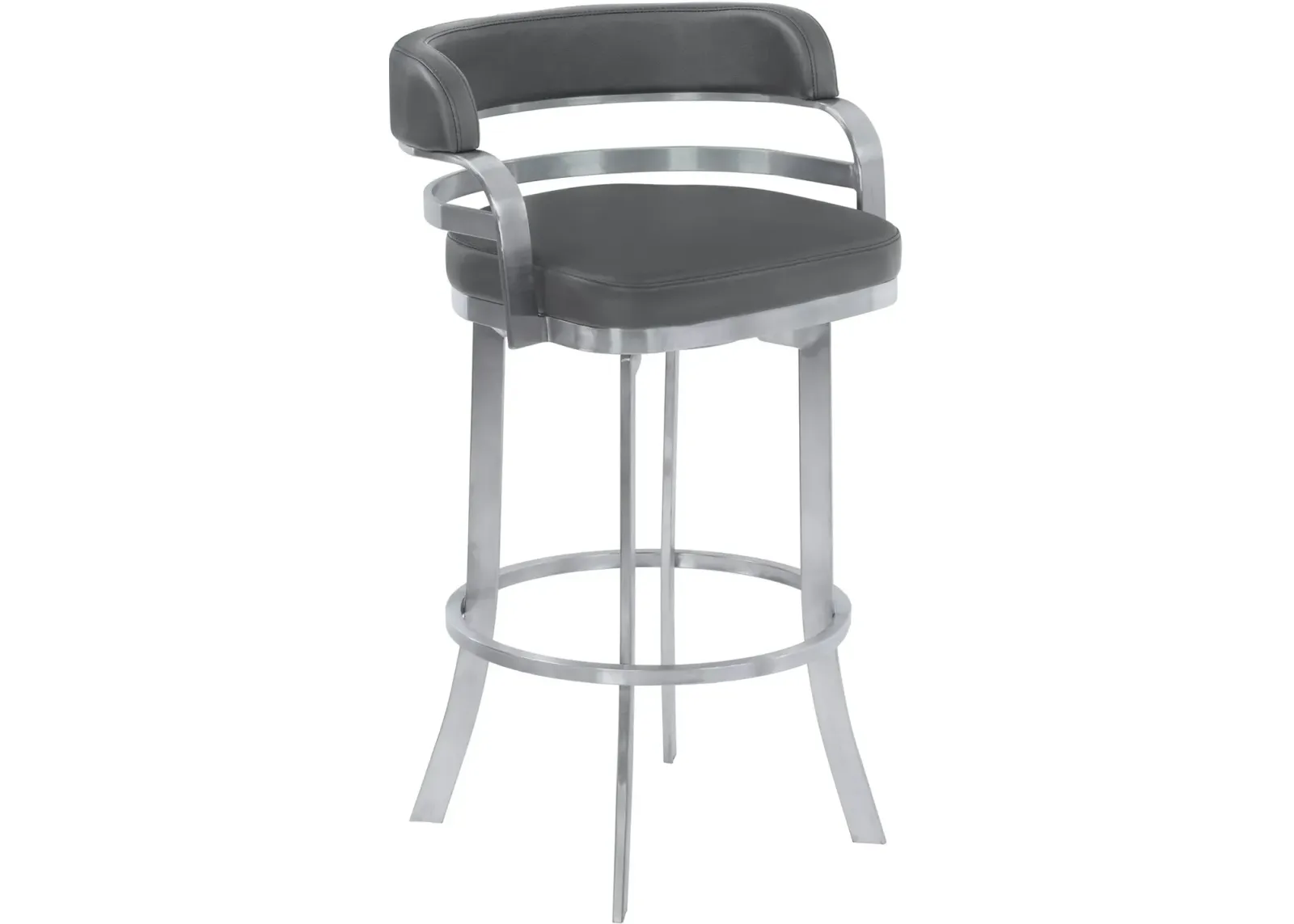 Prinz Gray Swivel Counter Height Stool