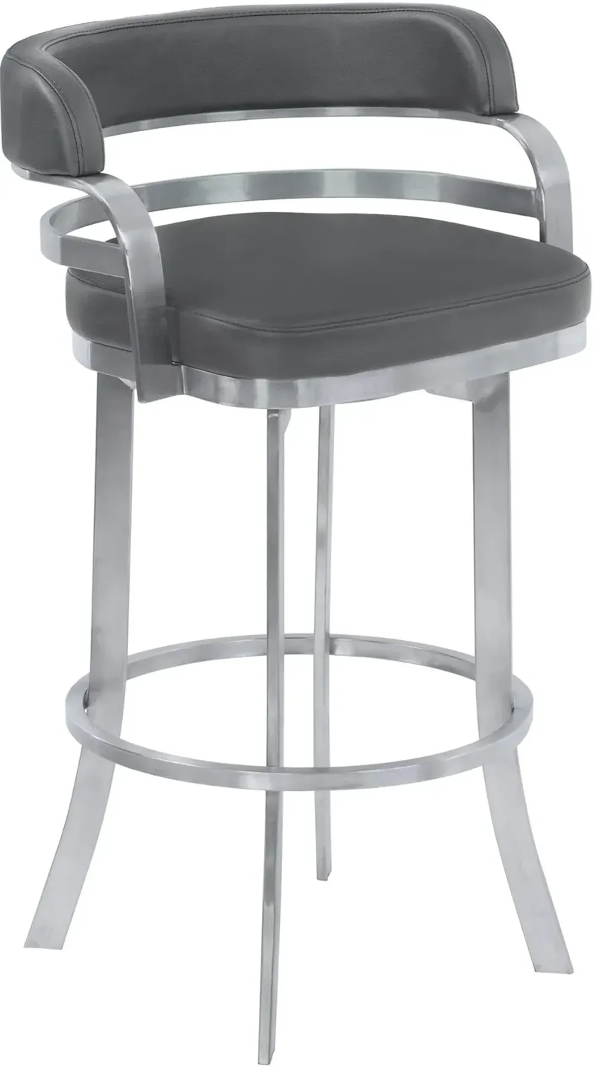 Prinz Gray Swivel Counter Height Stool