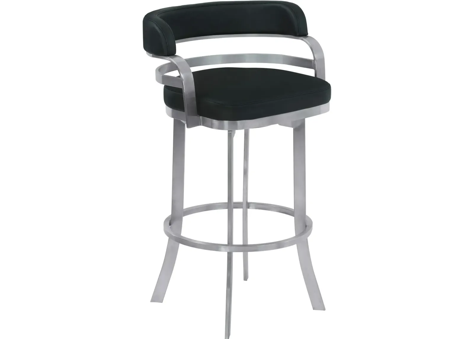 Prinz Black Swivel Counter Height Stool