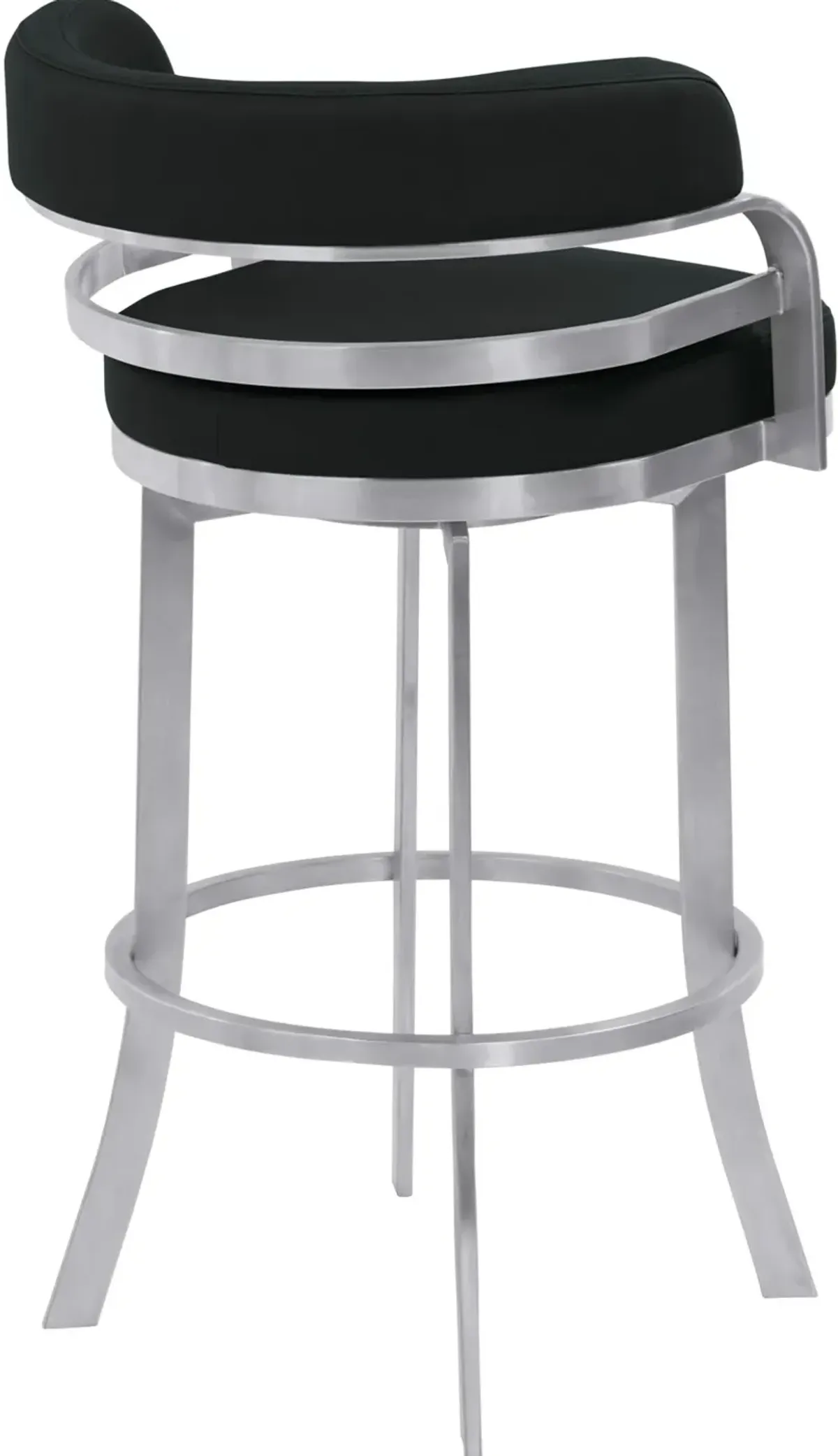 Prinz Black Swivel Bar Stool