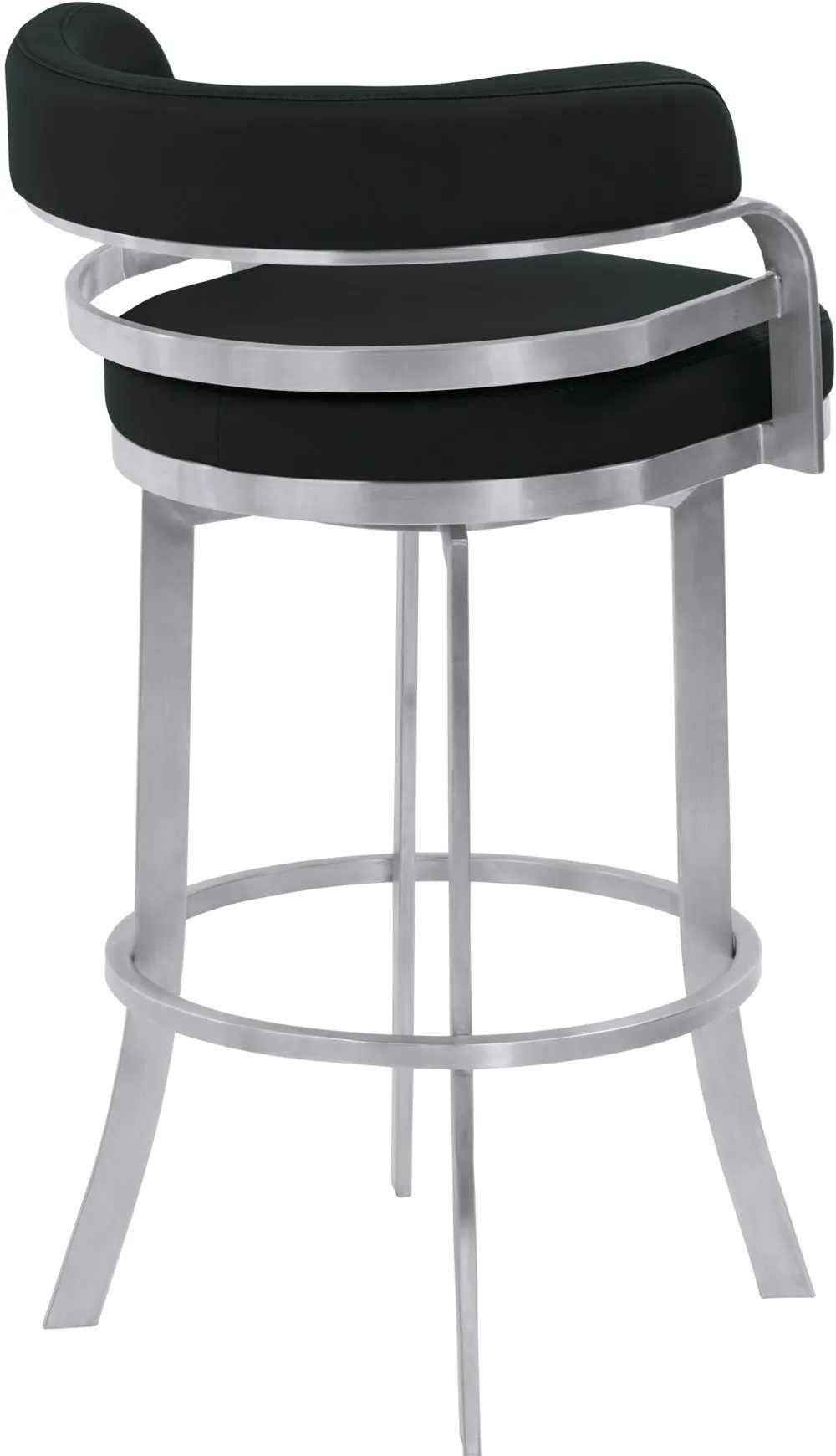 Prinz Black Swivel Bar Stool