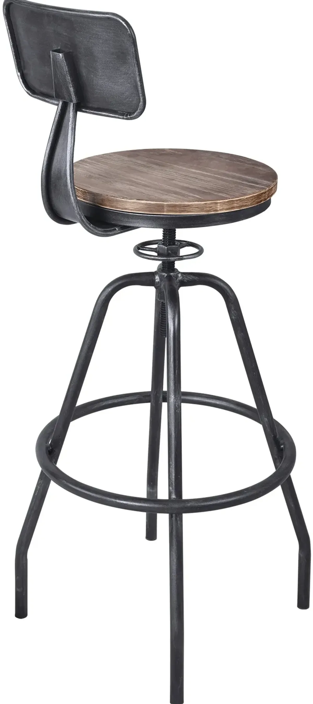 Prinz Black Swivel Bar Stool