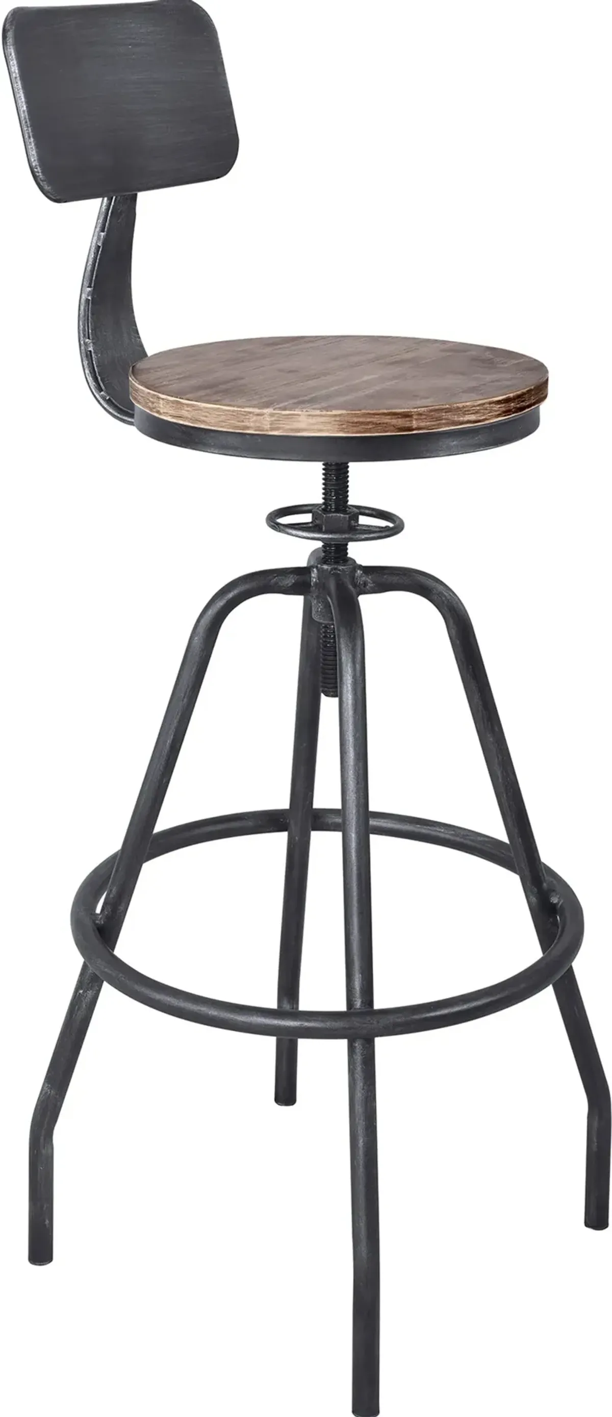 Prinz Black Swivel Bar Stool