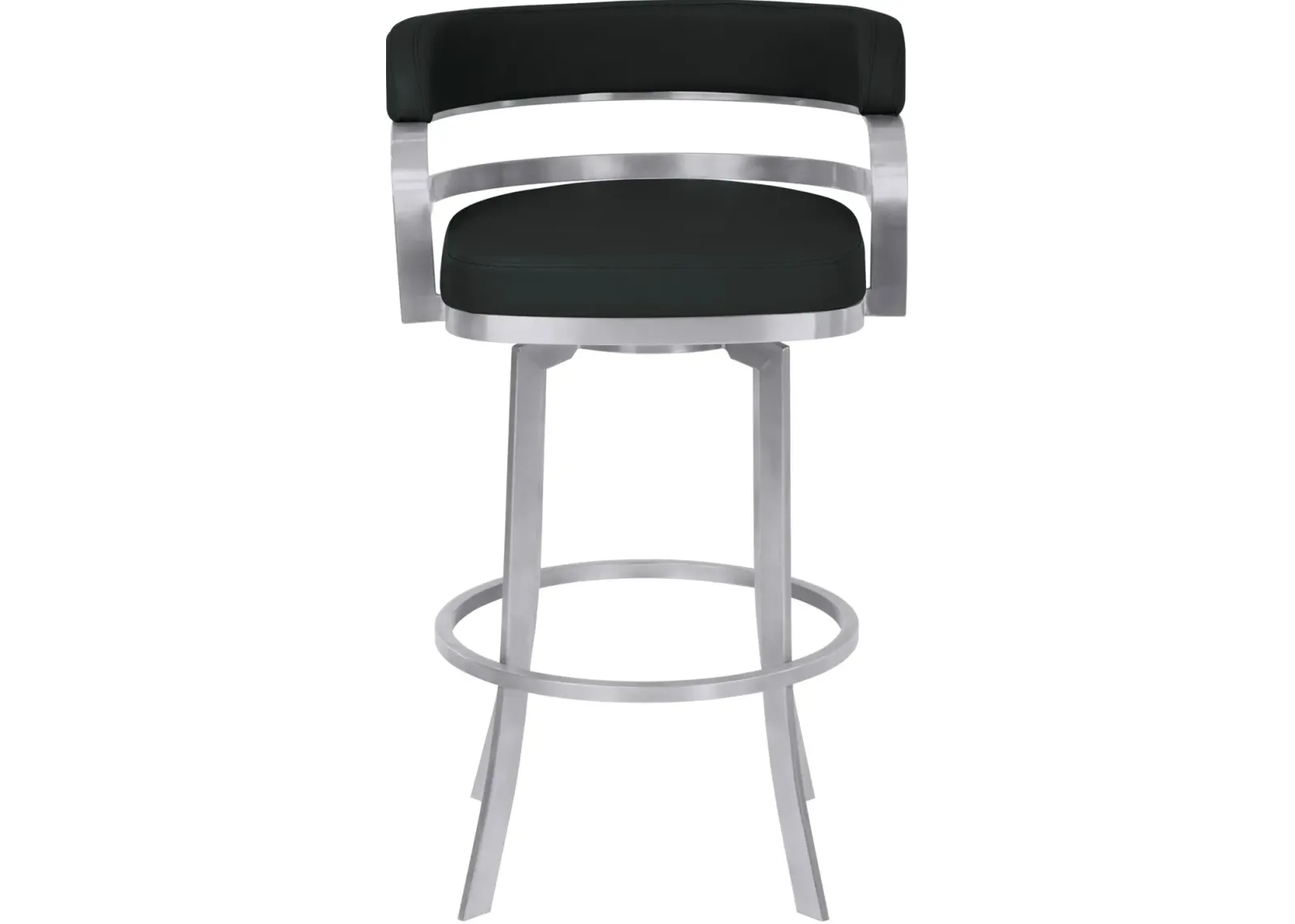 Prinz Black Swivel Bar Stool