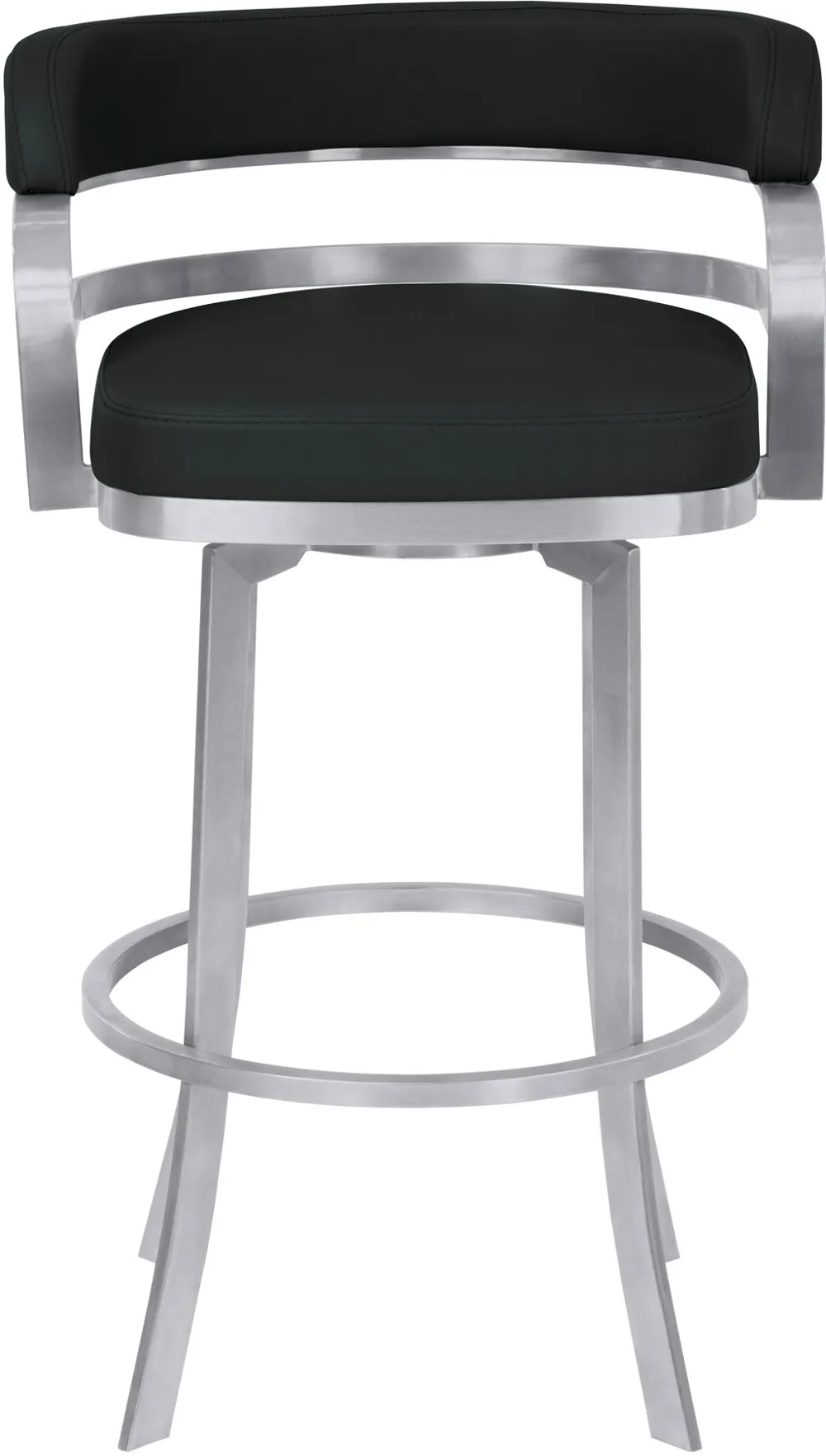 Prinz Black Swivel Bar Stool