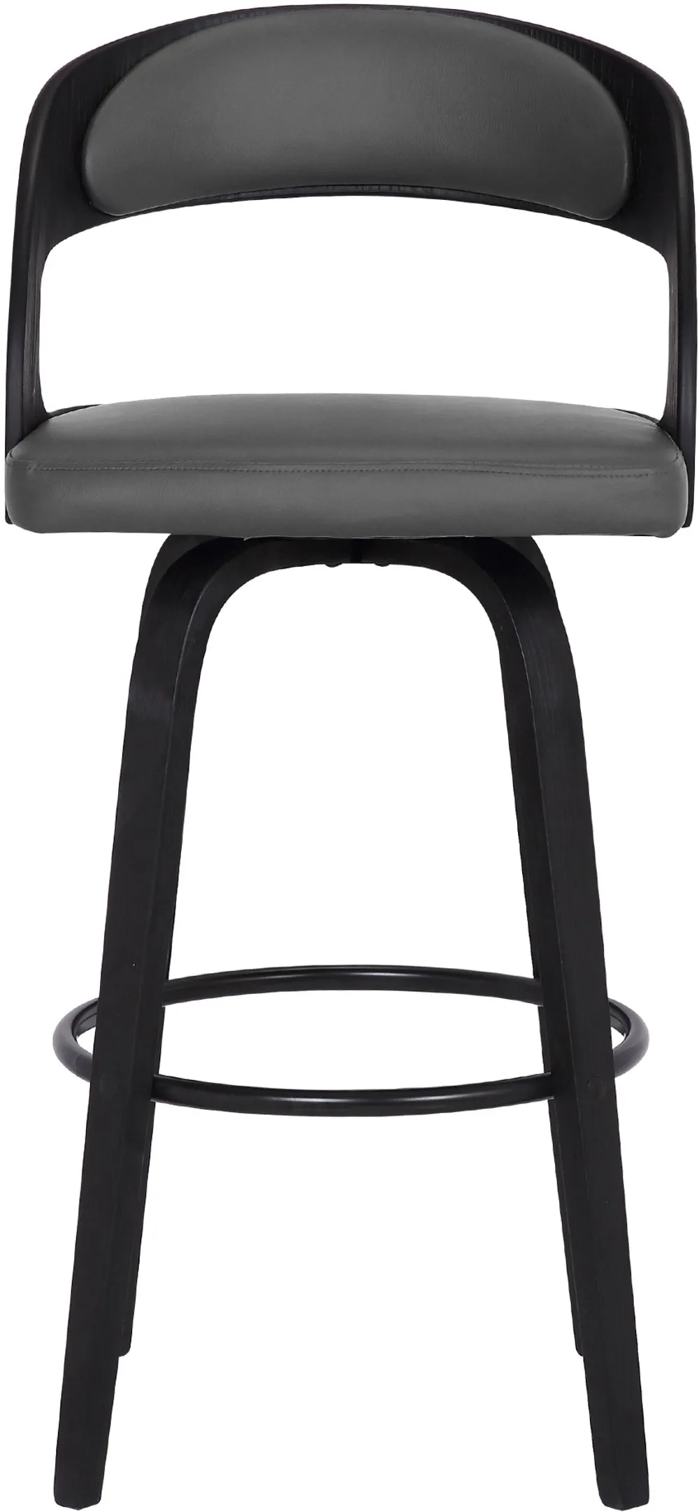 Shelly Gray and Black Counter Height Stool