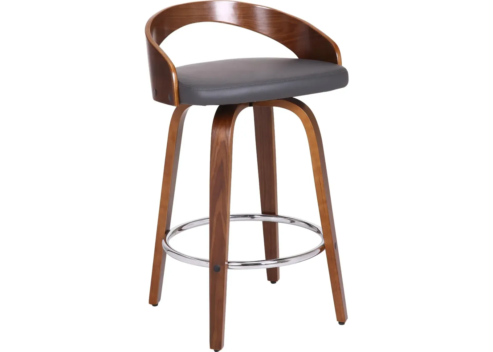 Sonia Gray Swivel Counter Height Stool