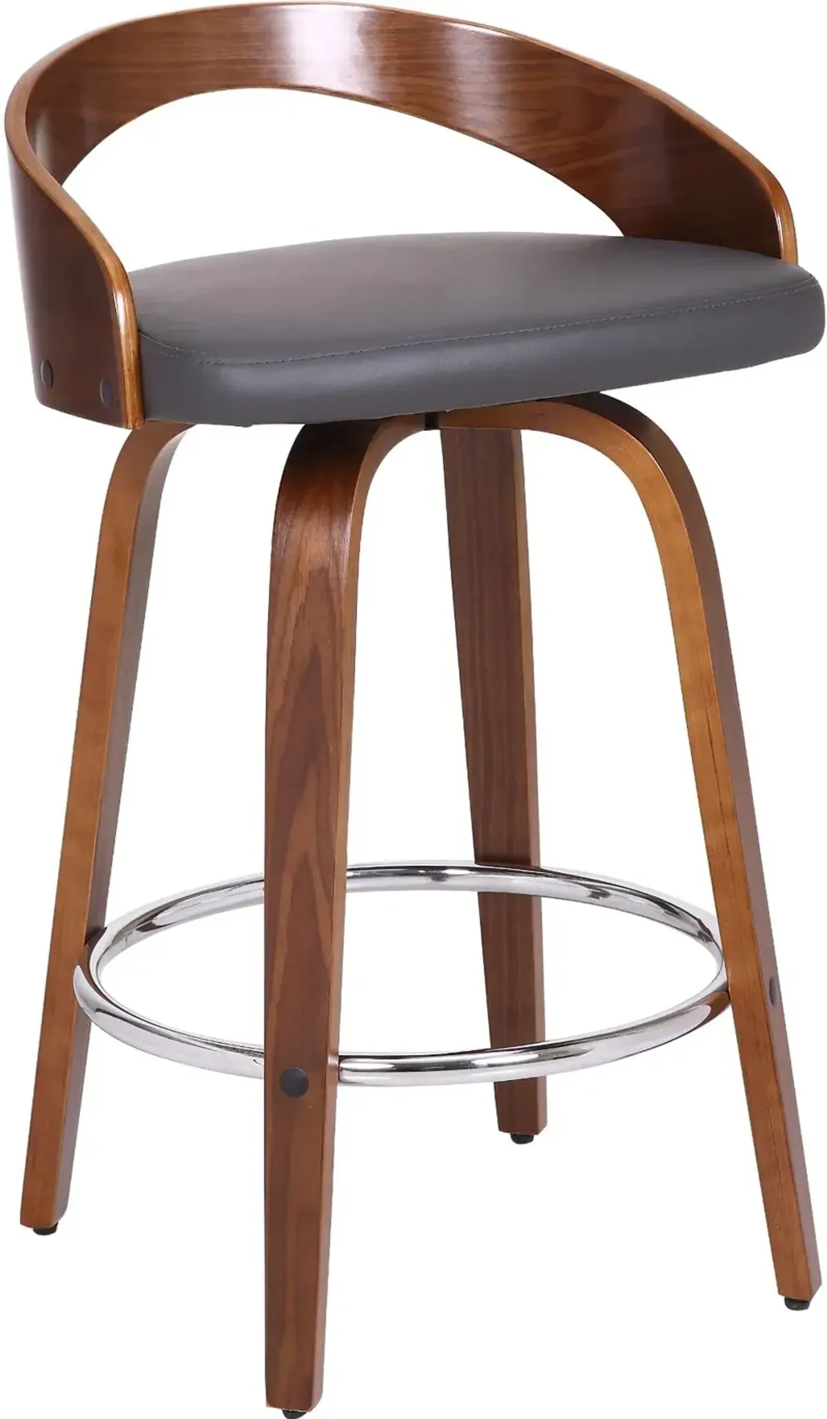 Sonia Gray Swivel Counter Height Stool