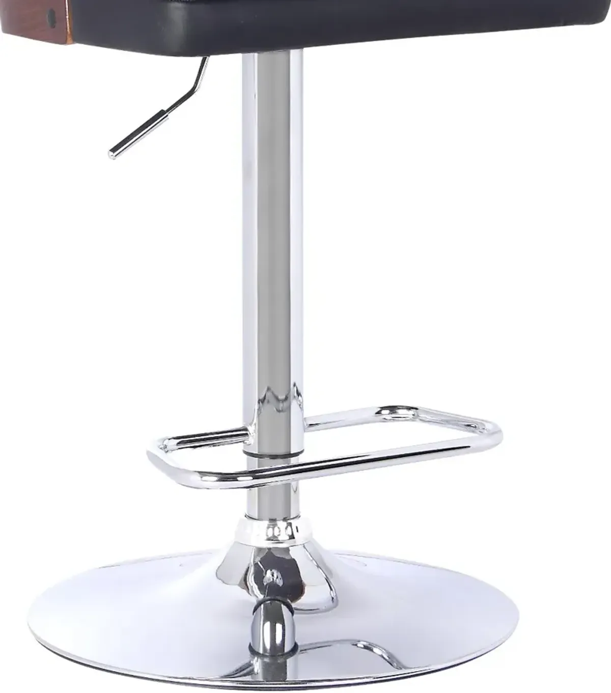 Storm Black Adjustable Bar Stool