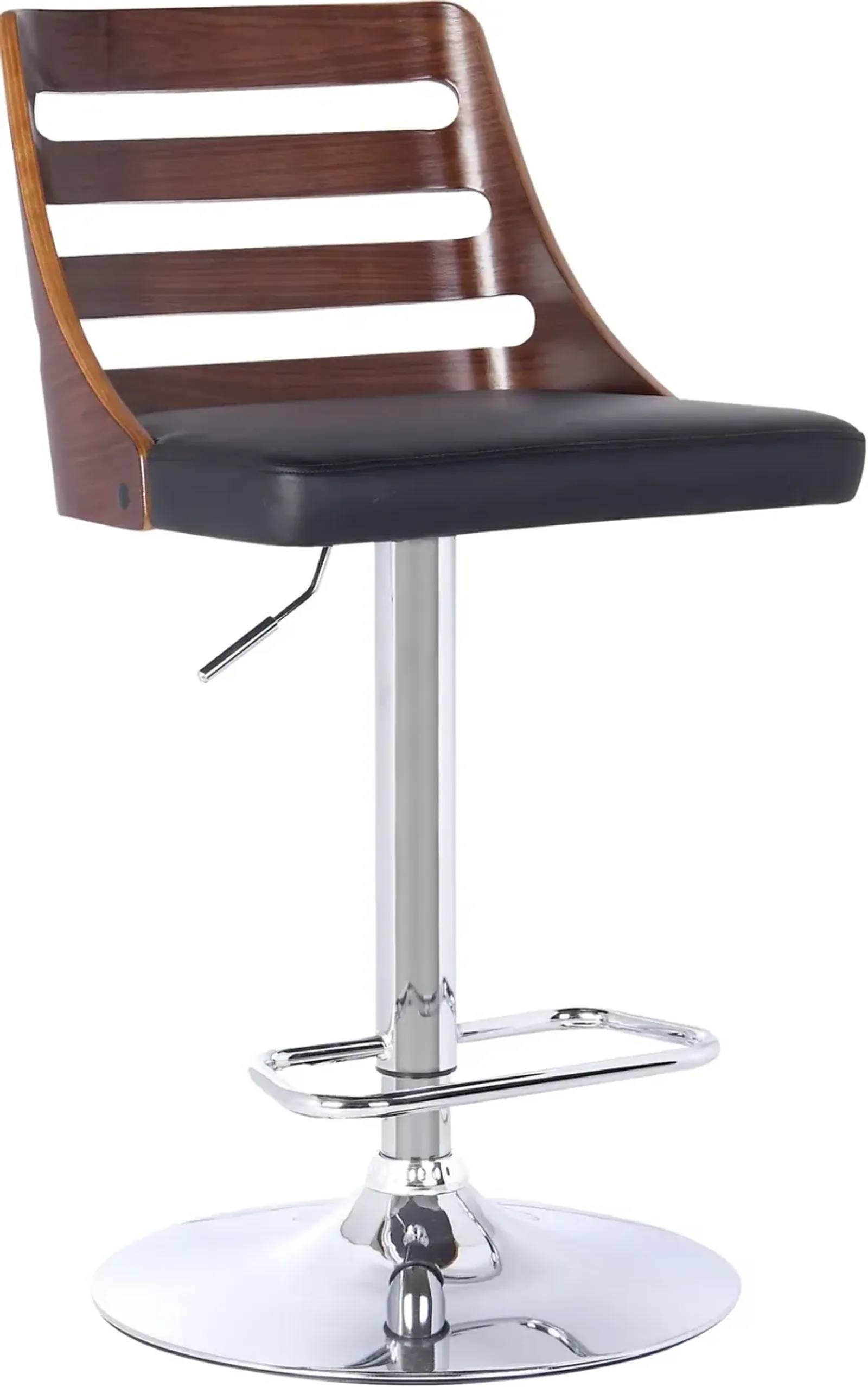 Storm Black Adjustable Bar Stool