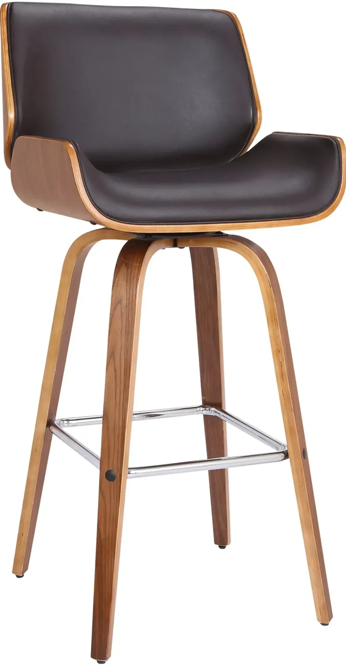 Tyler Brown Swivel Counter Height Stool