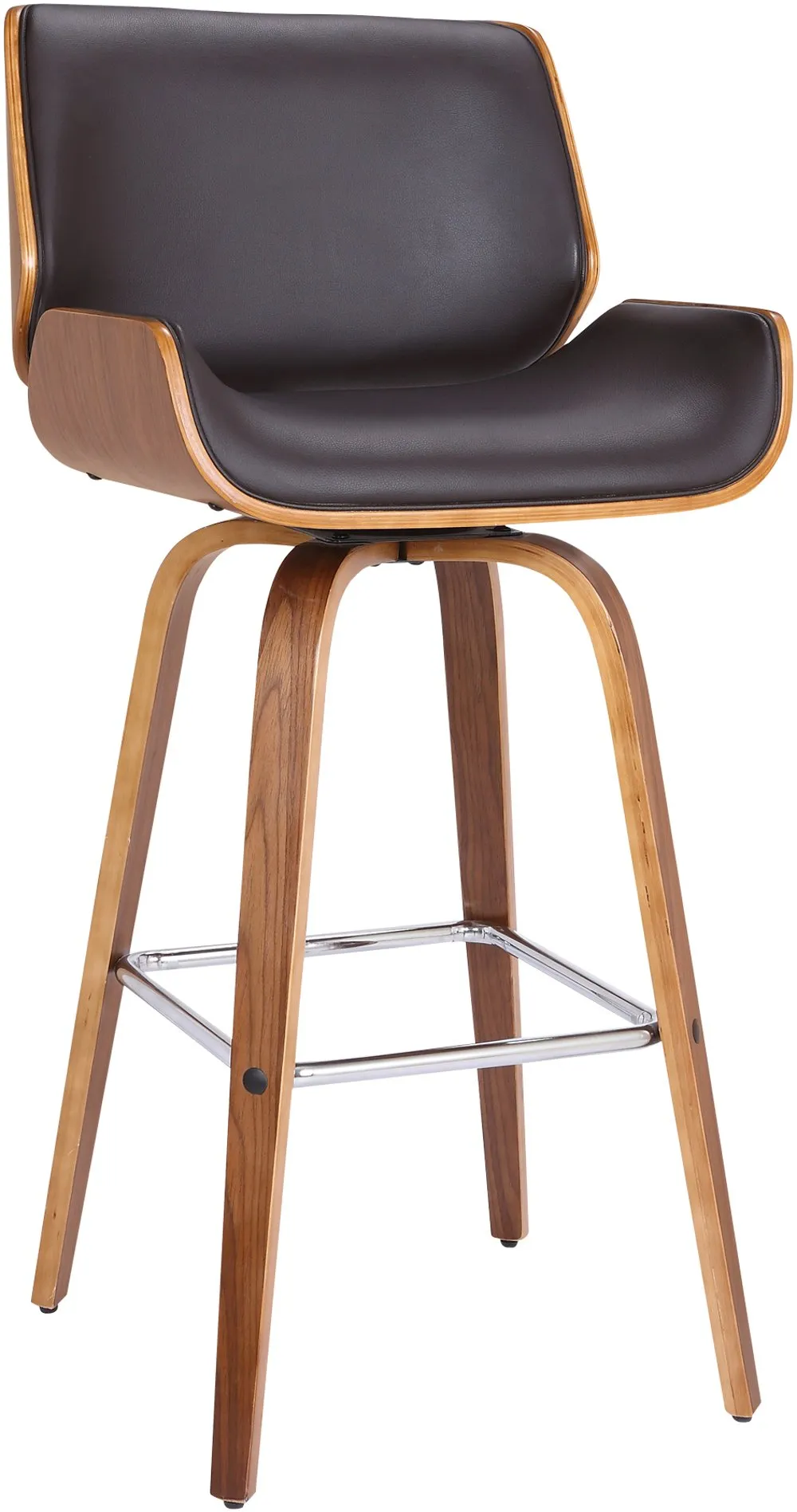 Tyler Brown Swivel Counter Height Stool