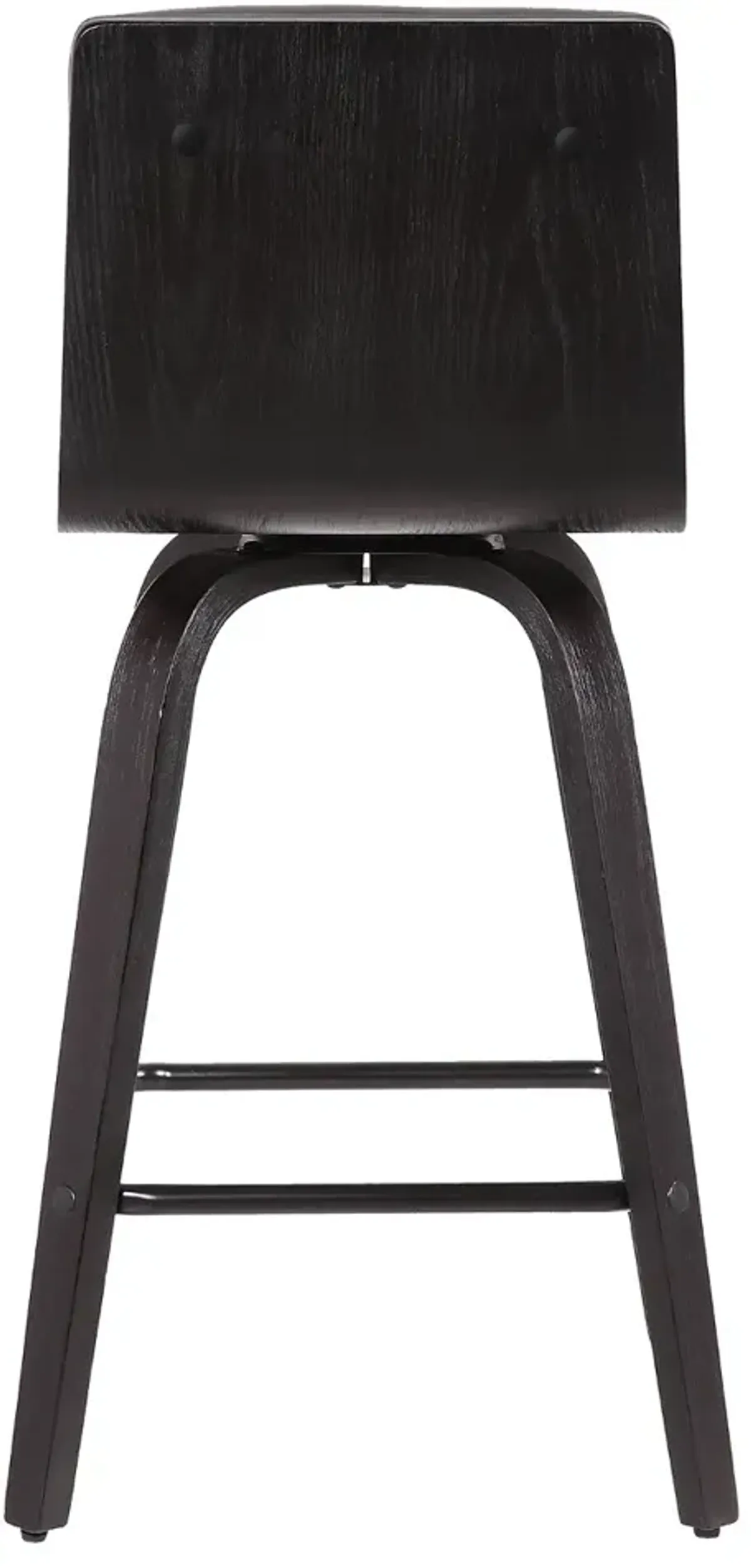 Vienna Gray and Black Swivel Counter Height Stool