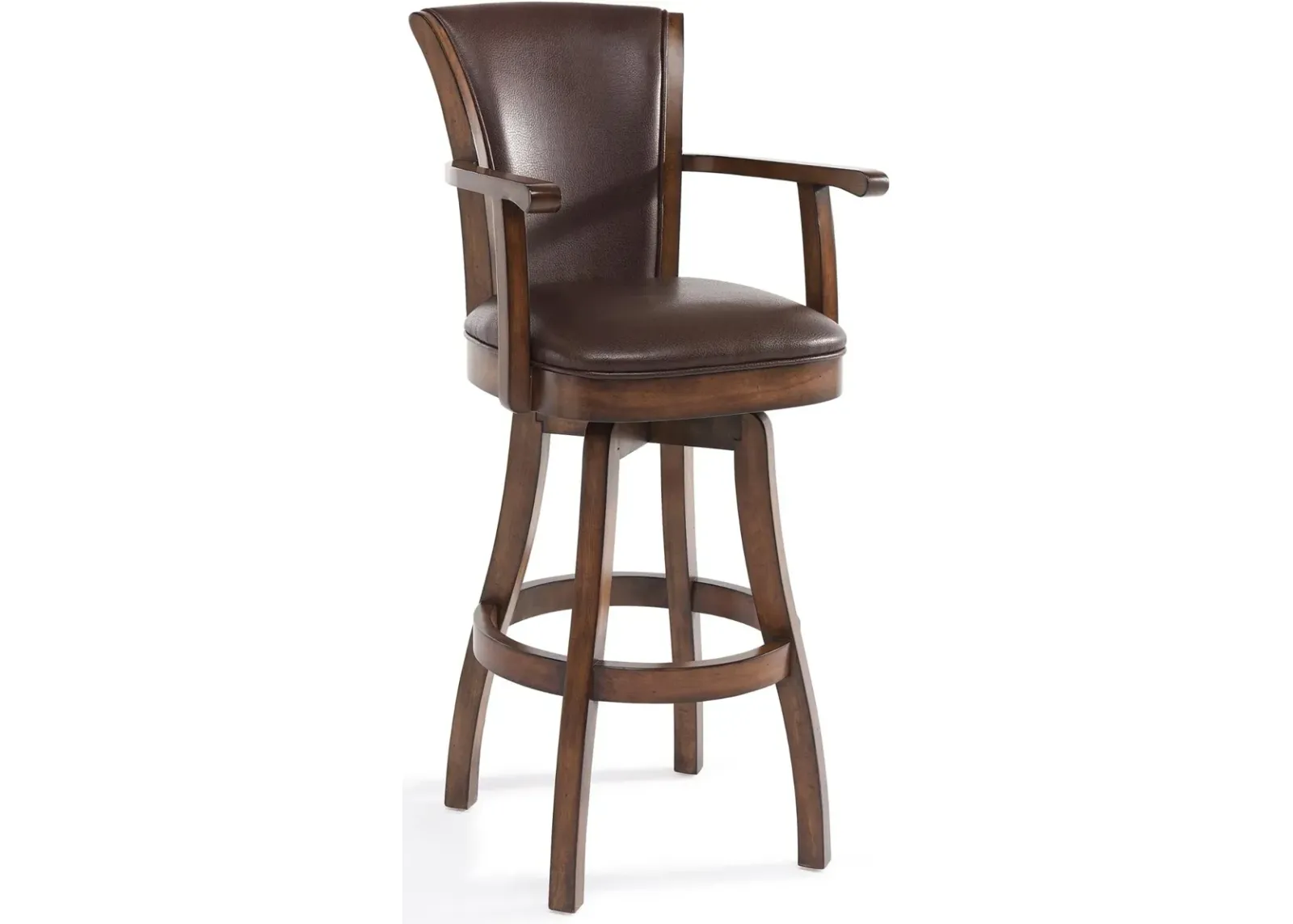 Raleigh Brown Swivel Bar Stool