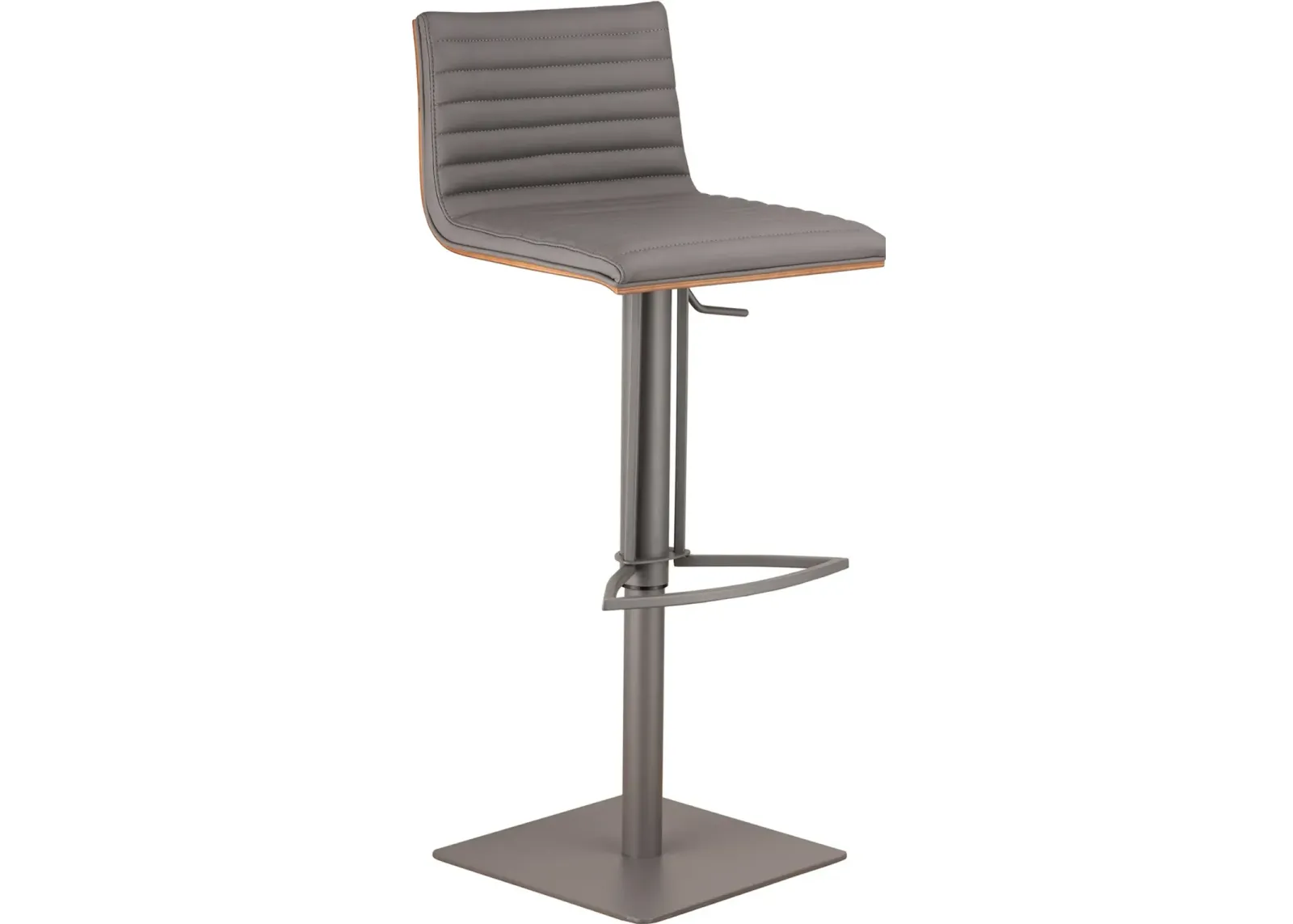 Caf Gray Adjustable Height Bar Stool