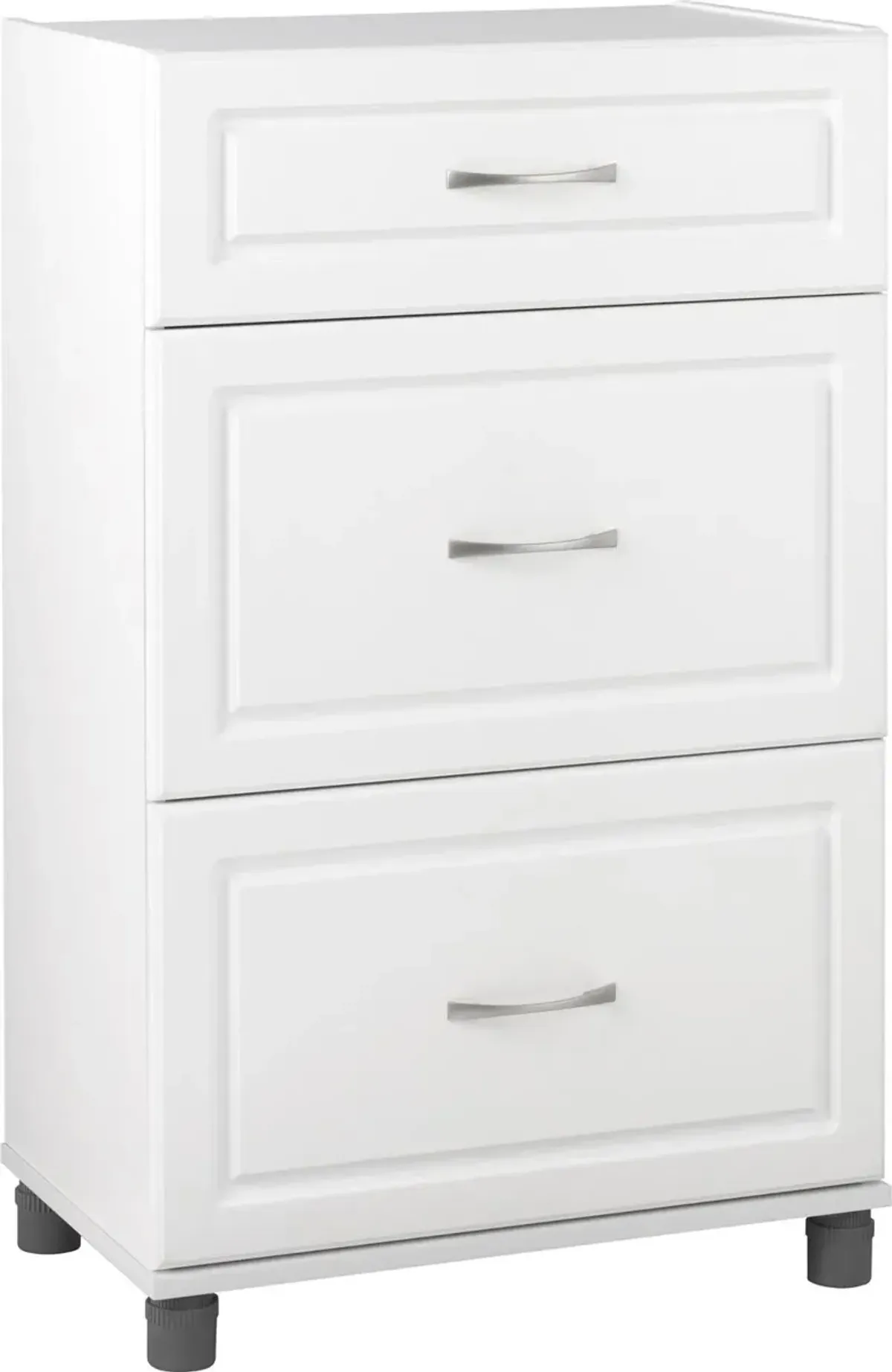 Kendall White 24" 3 Drawer Base Cabinet