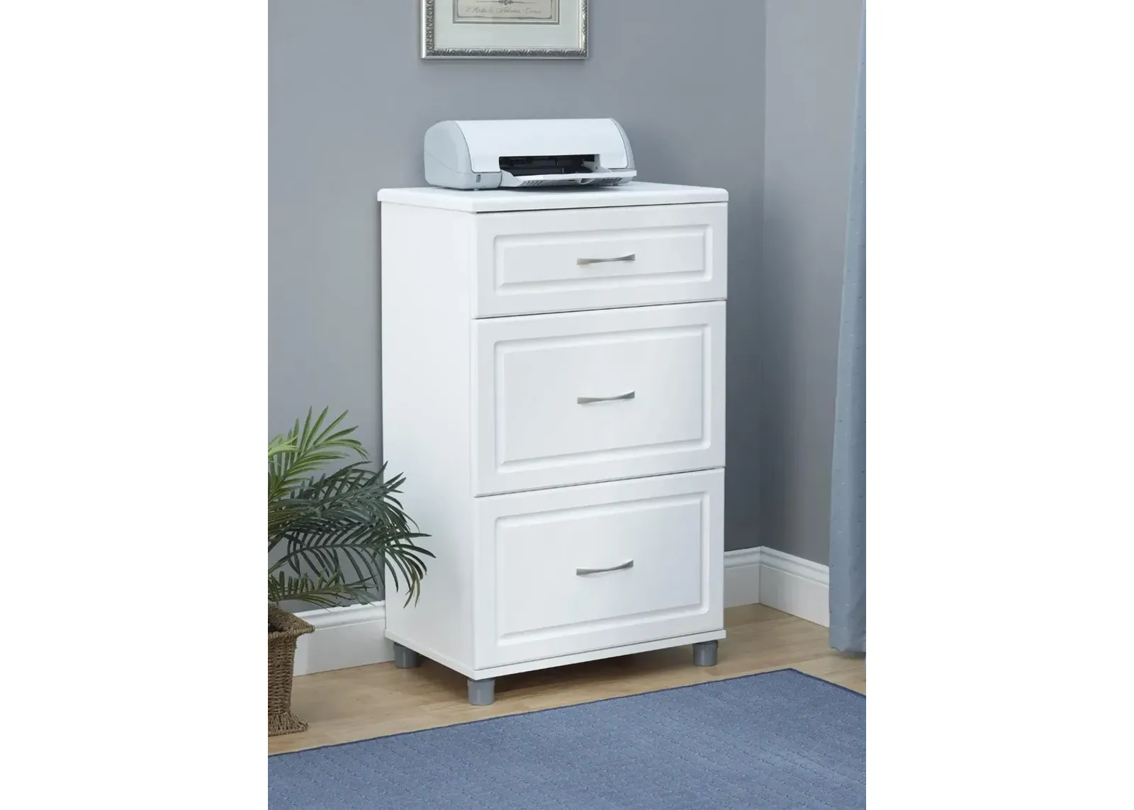 Kendall White 24" 3 Drawer Base Cabinet