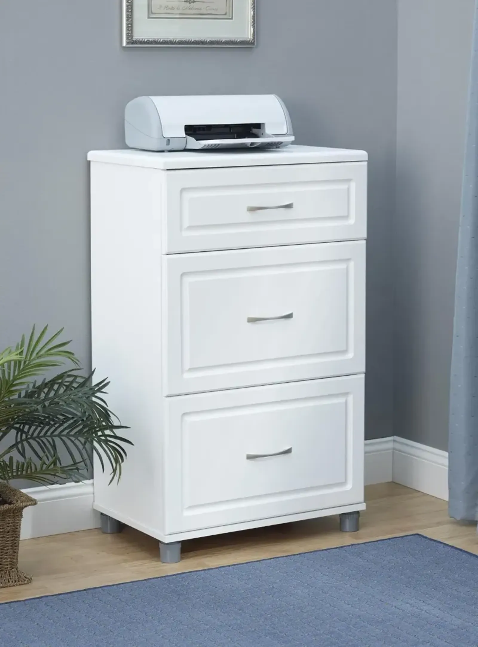 Kendall White 24" 3 Drawer Base Cabinet