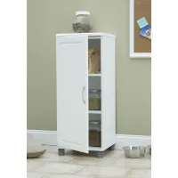 Kendall White 16" Stackable Storage Cabinet
