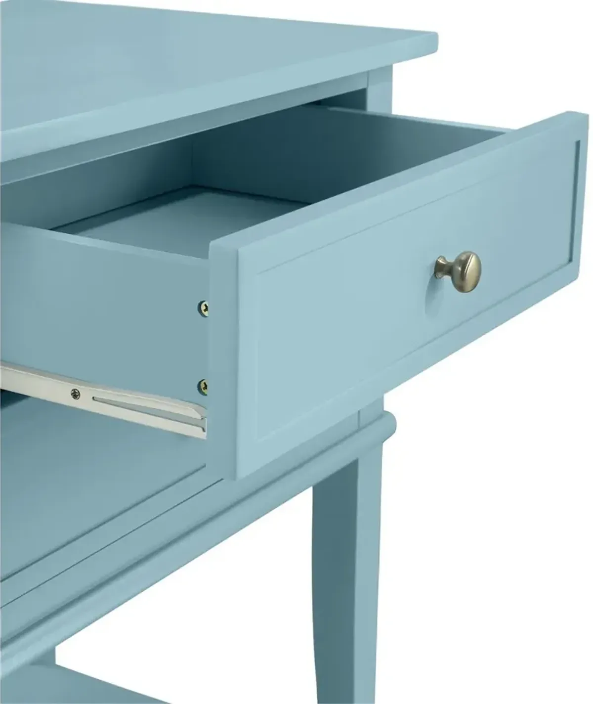 Franklin Light Blue Accent Table with 2 Drawers