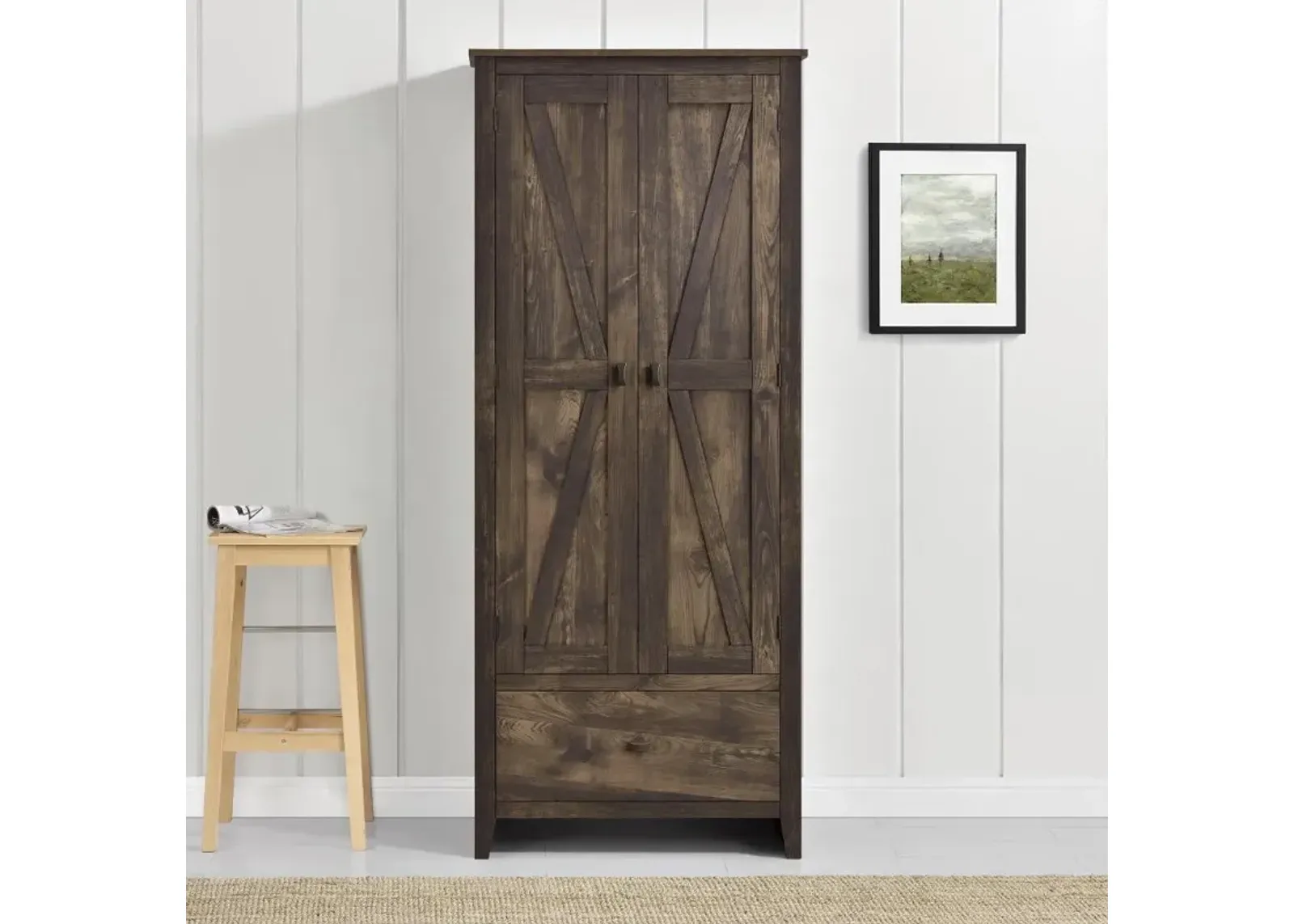 Farmington Brown 30" Wide Storage Cabinet