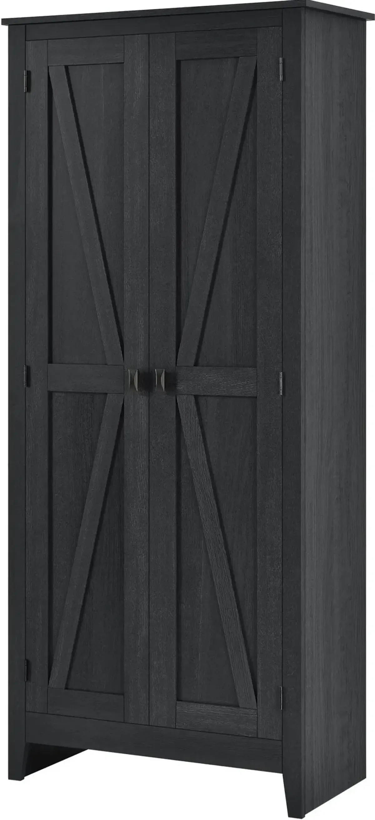 Farmington Black 31.5" Wide Storage Cabinet