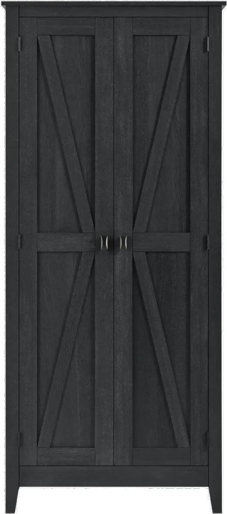 Farmington Black 31.5" Wide Storage Cabinet