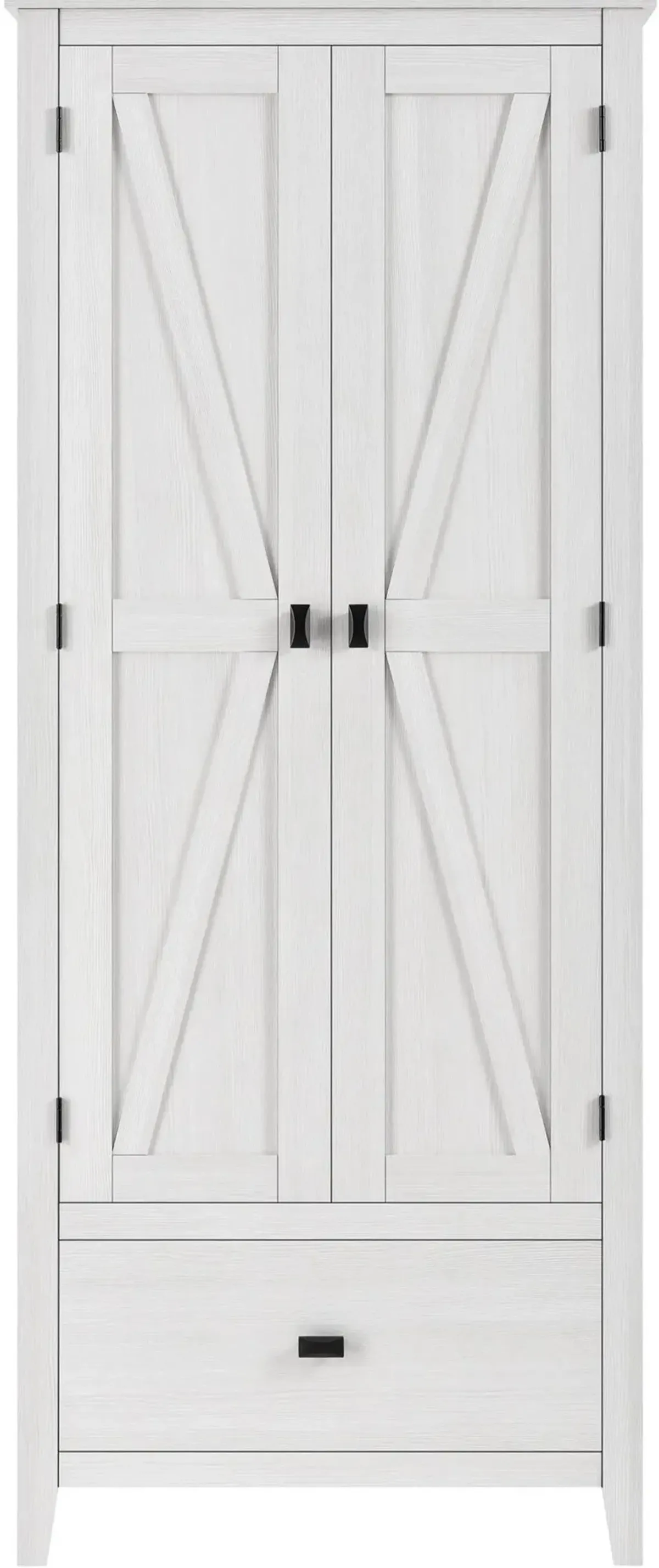 Farmington White 30" Wide Storage Cabinet