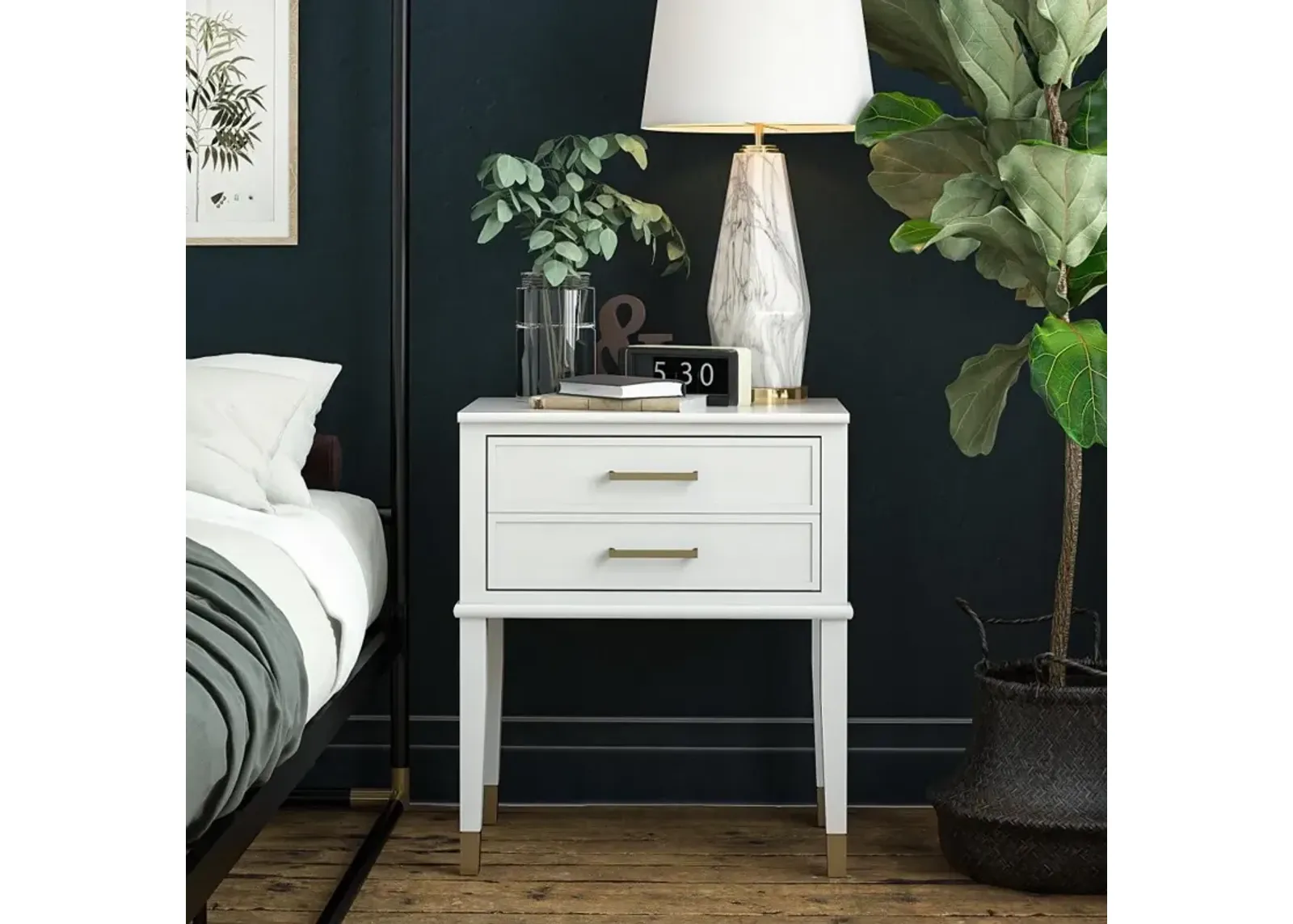 Westerleigh White End Table