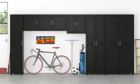 Kendall Black 16" Utility Storage Cabinet
