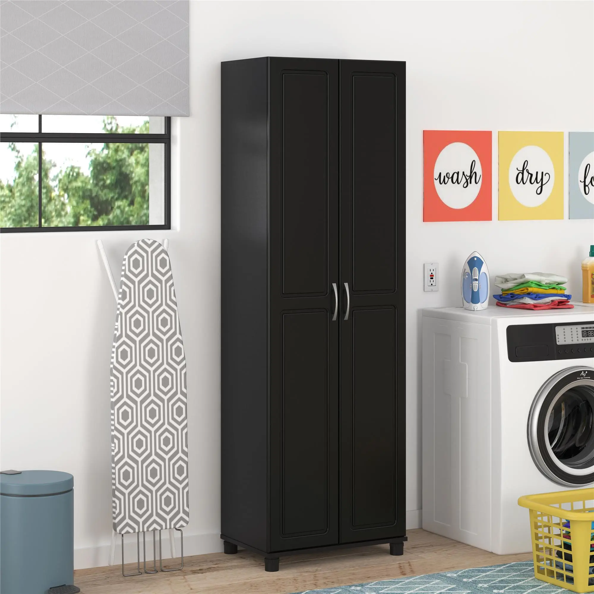 Kendall Black 24" Utility Storage Cabinet