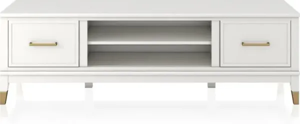 Westerleigh White 65" TV Stand